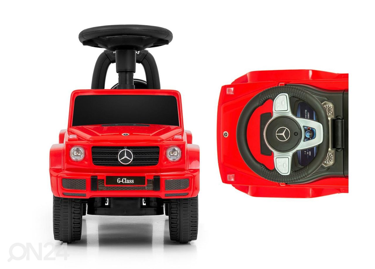 Pealeistumisauto Mercedes G350D punane suurendatud