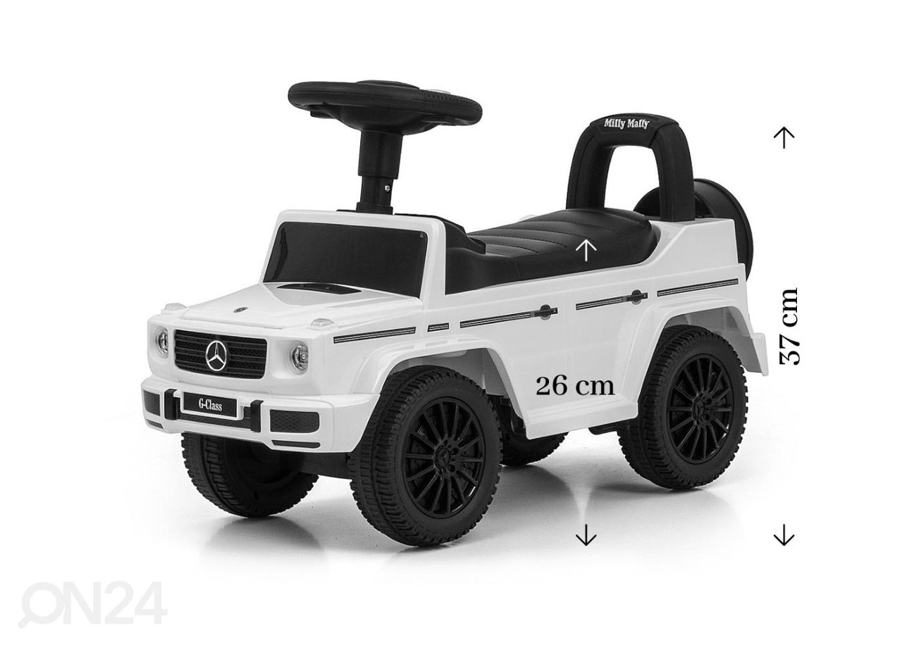 Pealeistumisauto Mercedes G350D, valge suurendatud