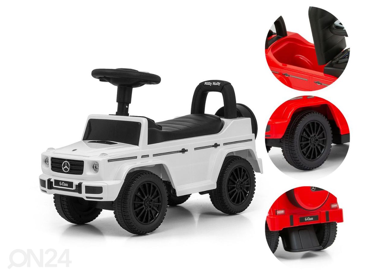 Pealeistumisauto Mercedes G350D, valge suurendatud
