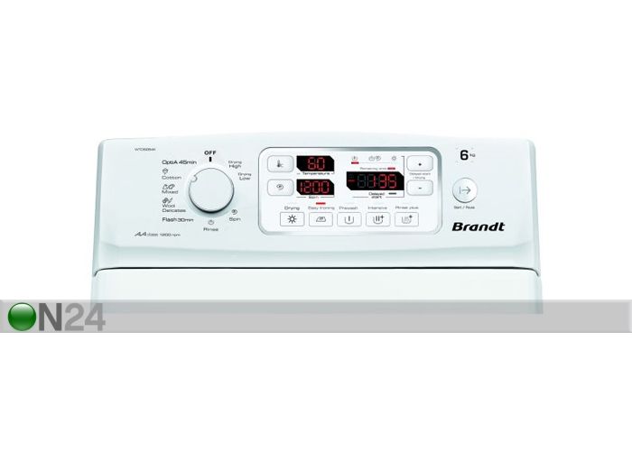 Pealtlaetav pesumasin kuivatiga Brandt 1-6 kg suurendatud