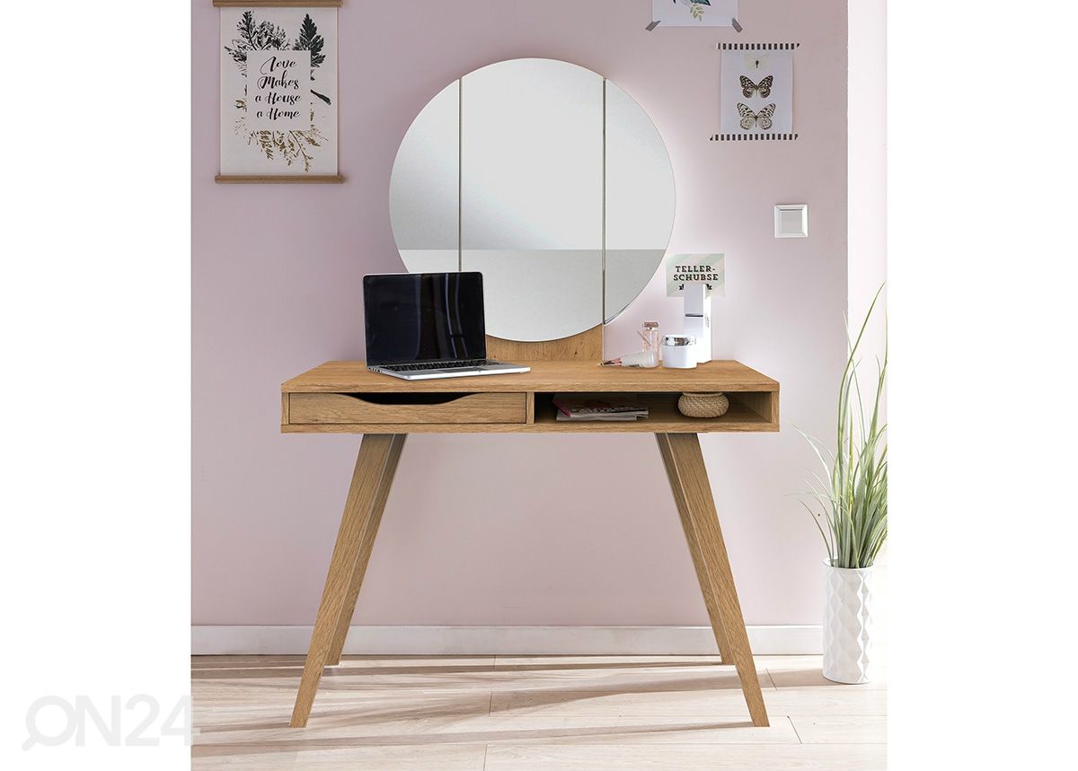 Peegliga tualettlaud Dressertable suurendatud