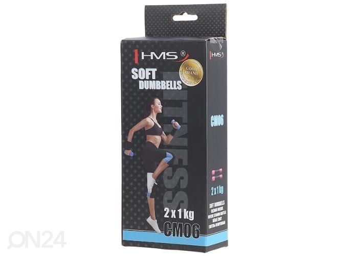 Pehmed hantlid HMS 2x1 kg suurendatud