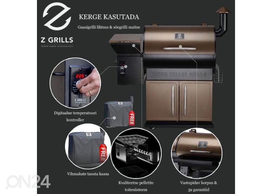 Pelletgrill Z grills 700C suurendatud