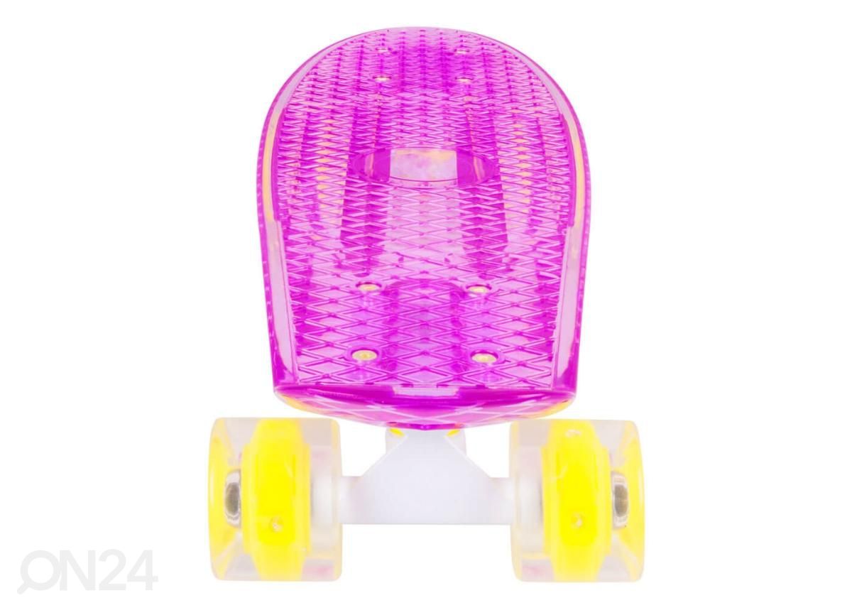 Penny Board vilkuvate ratastega WORKER Transpy 300 22" suurendatud