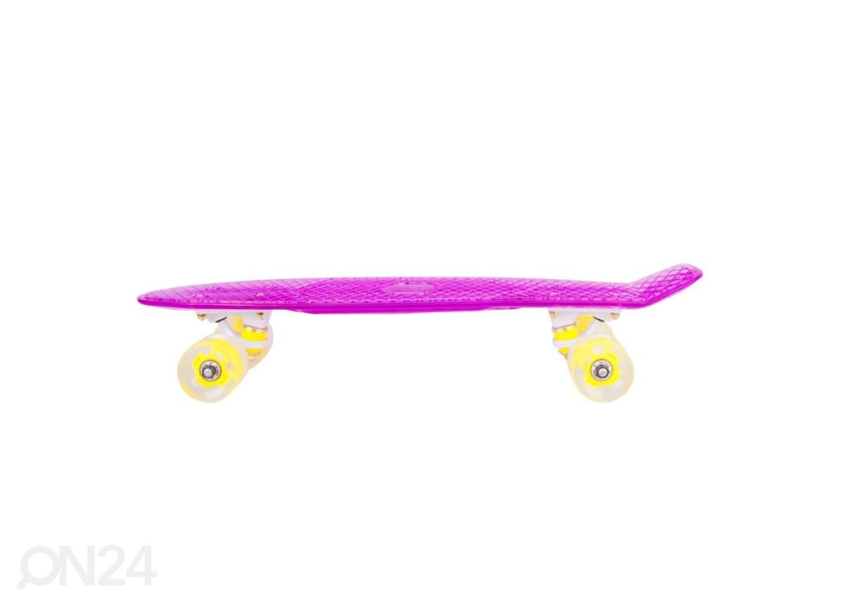 Penny Board vilkuvate ratastega WORKER Transpy 300 22" suurendatud