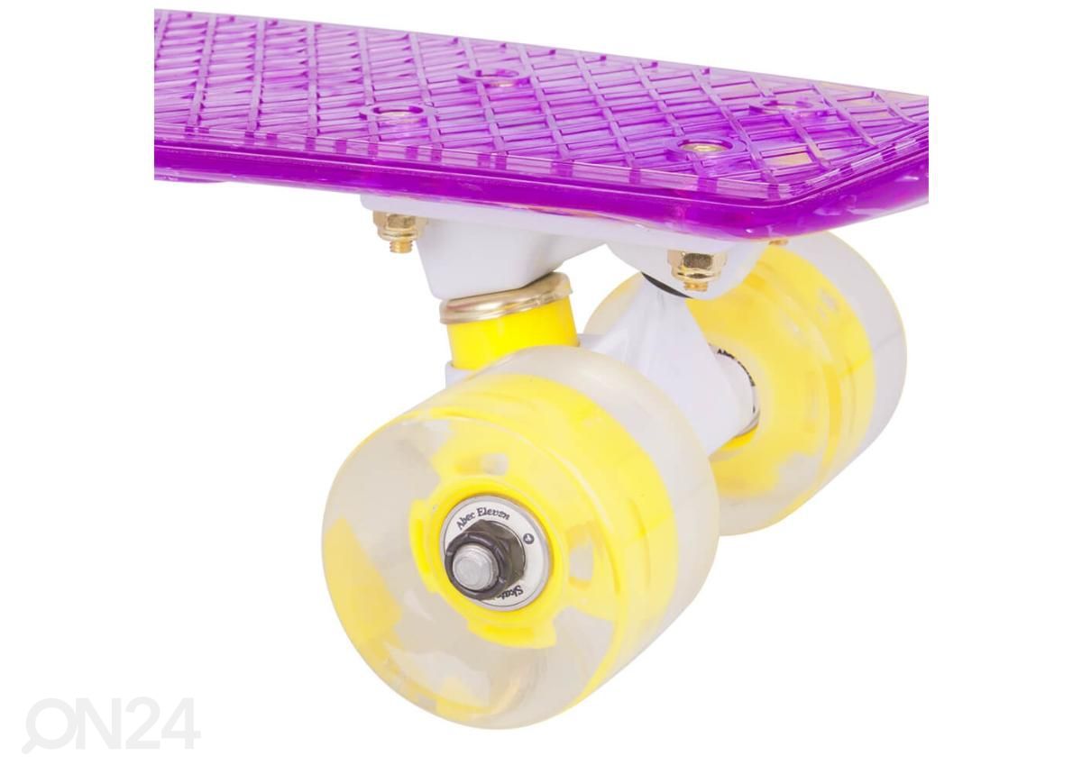 Penny Board vilkuvate ratastega WORKER Transpy 300 22" suurendatud