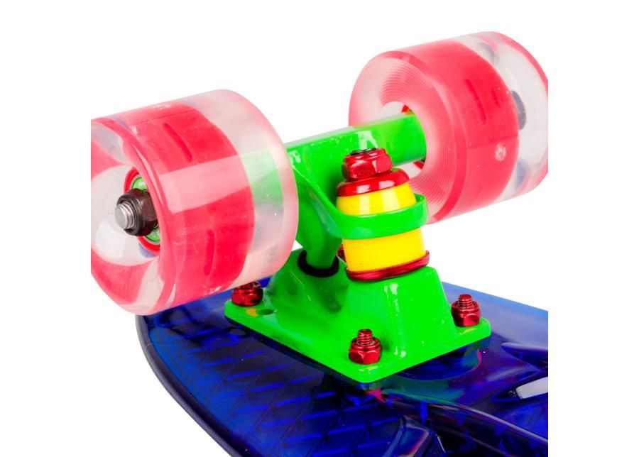 Penny board WORKER Transpy 400 22” vilkuvad rattad suurendatud