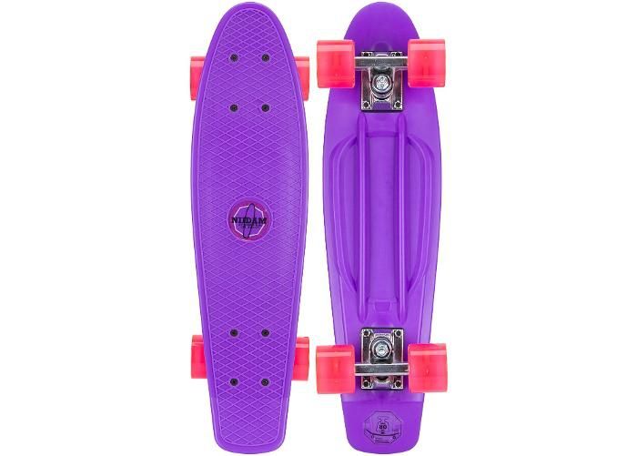 Pennyboard plastiks 22.5" LED Nijdam suurendatud