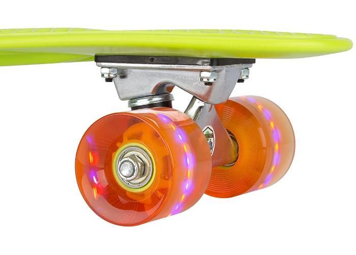 Pennyboard plastiks 22.5" LED Nijdam suurendatud
