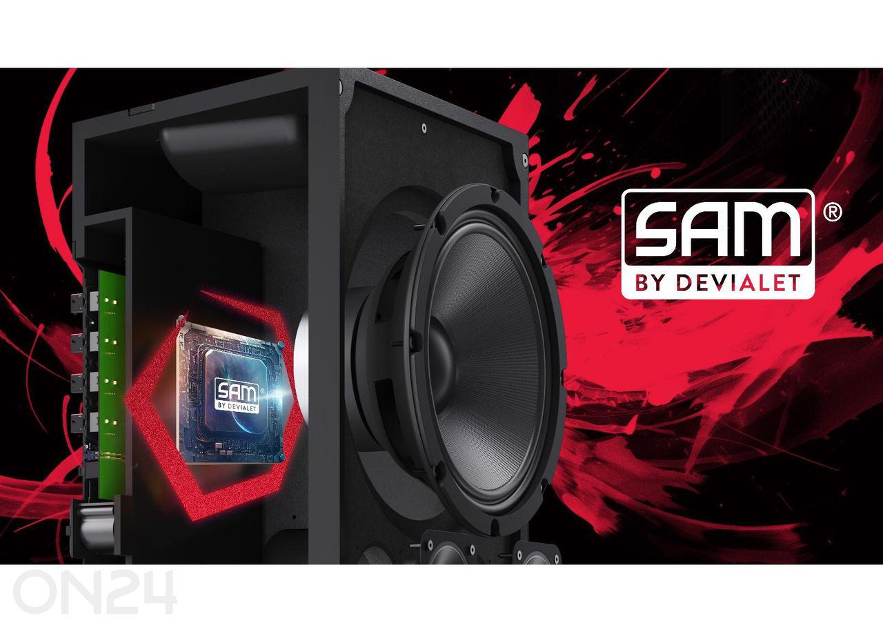 Peokõlar Sharp SUMOBOX, 120W RMS, must suurendatud