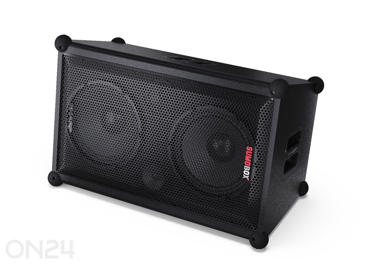 Peokõlar Sharp SUMOBOX Pro, 200W RMS, IPX4, must suurendatud