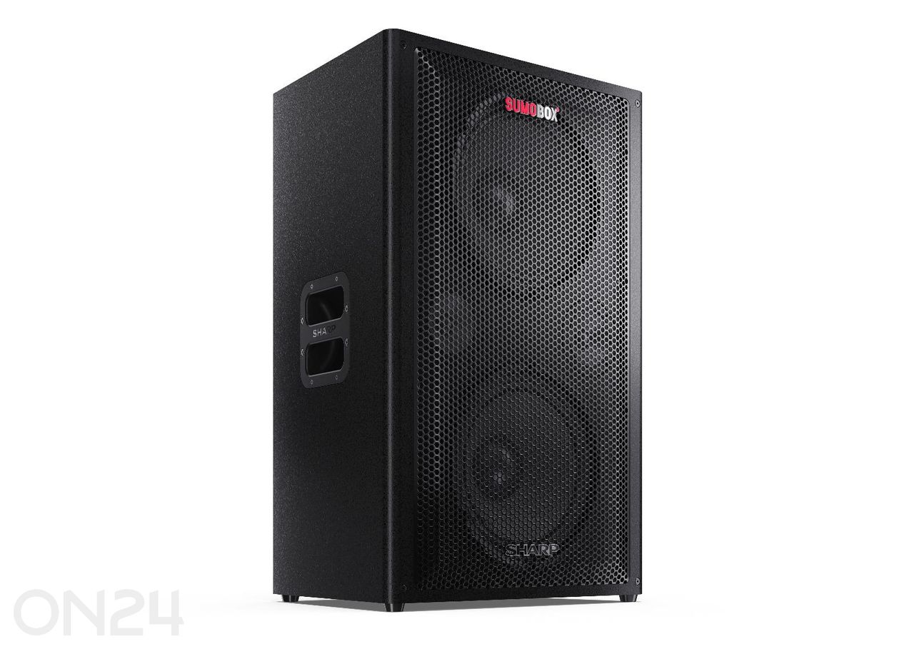 Peokõlar Sharp SUMOBOX Pro, 200W RMS, IPX4, must suurendatud