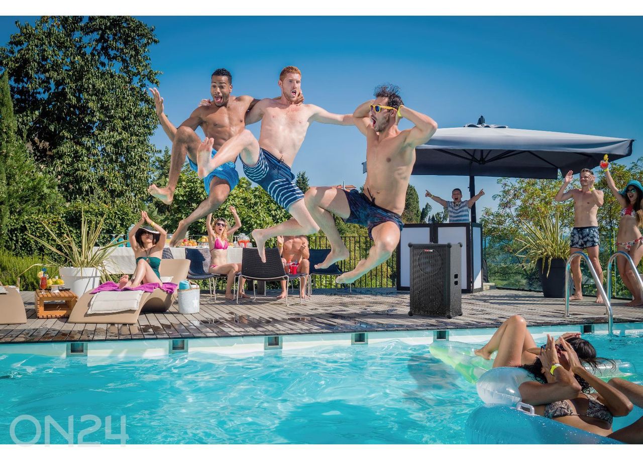 Peokõlar Sharp SUMOBOX Pro, 200W RMS, IPX4, must suurendatud