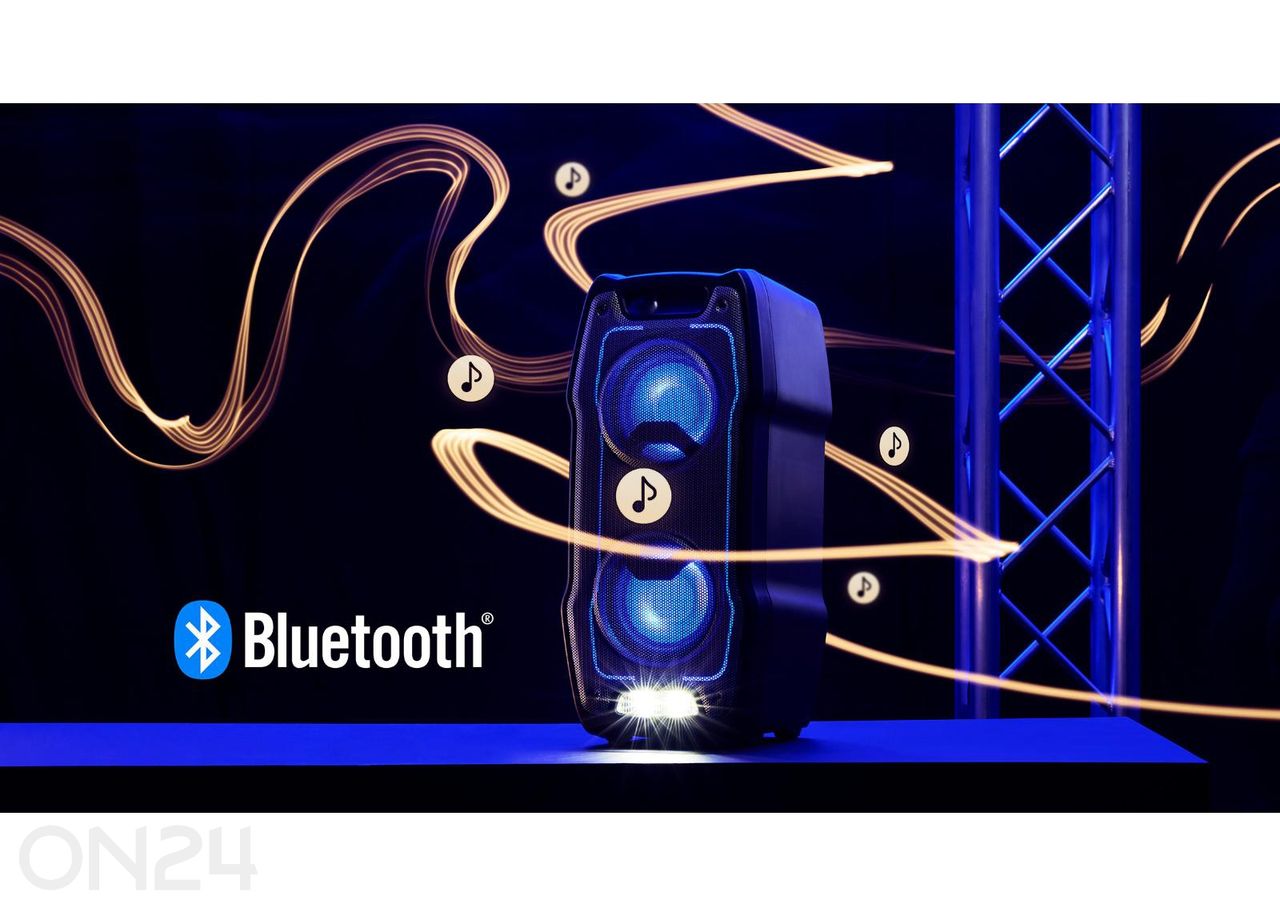 Peokõlar Sharp XParty Sing, Bluetooth, IPX4, must suurendatud