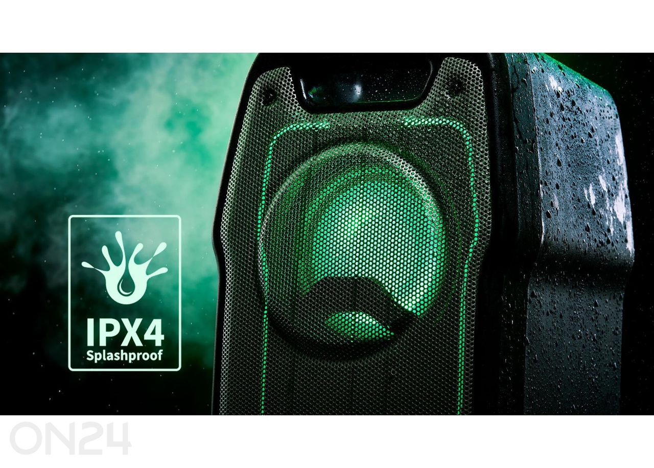 Peokõlar Sharp XParty Sing, Bluetooth, IPX4, must suurendatud