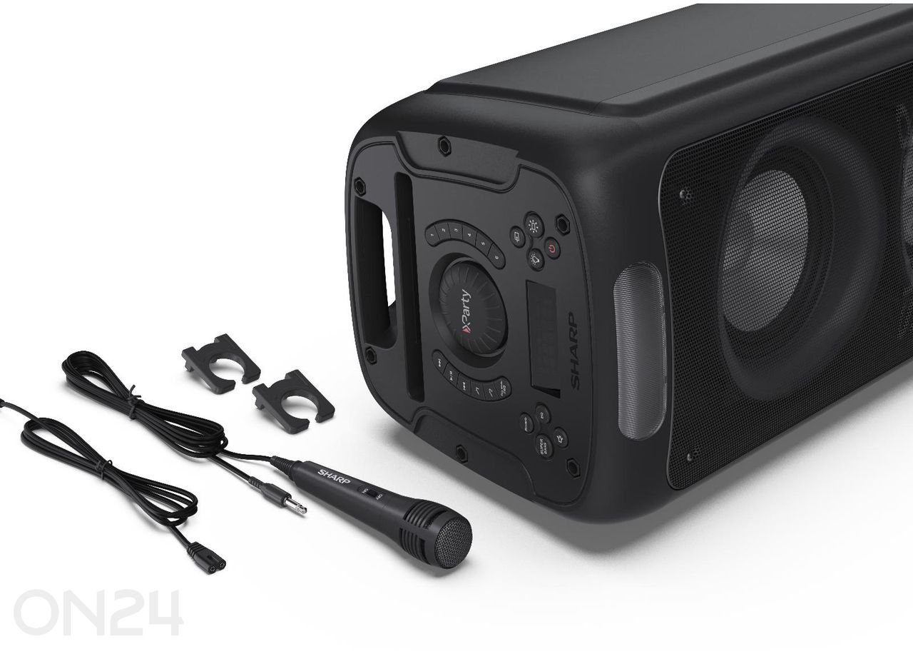 Peokõlar Sharp XParty Street Beat, Bluetooth, IPX4, must suurendatud