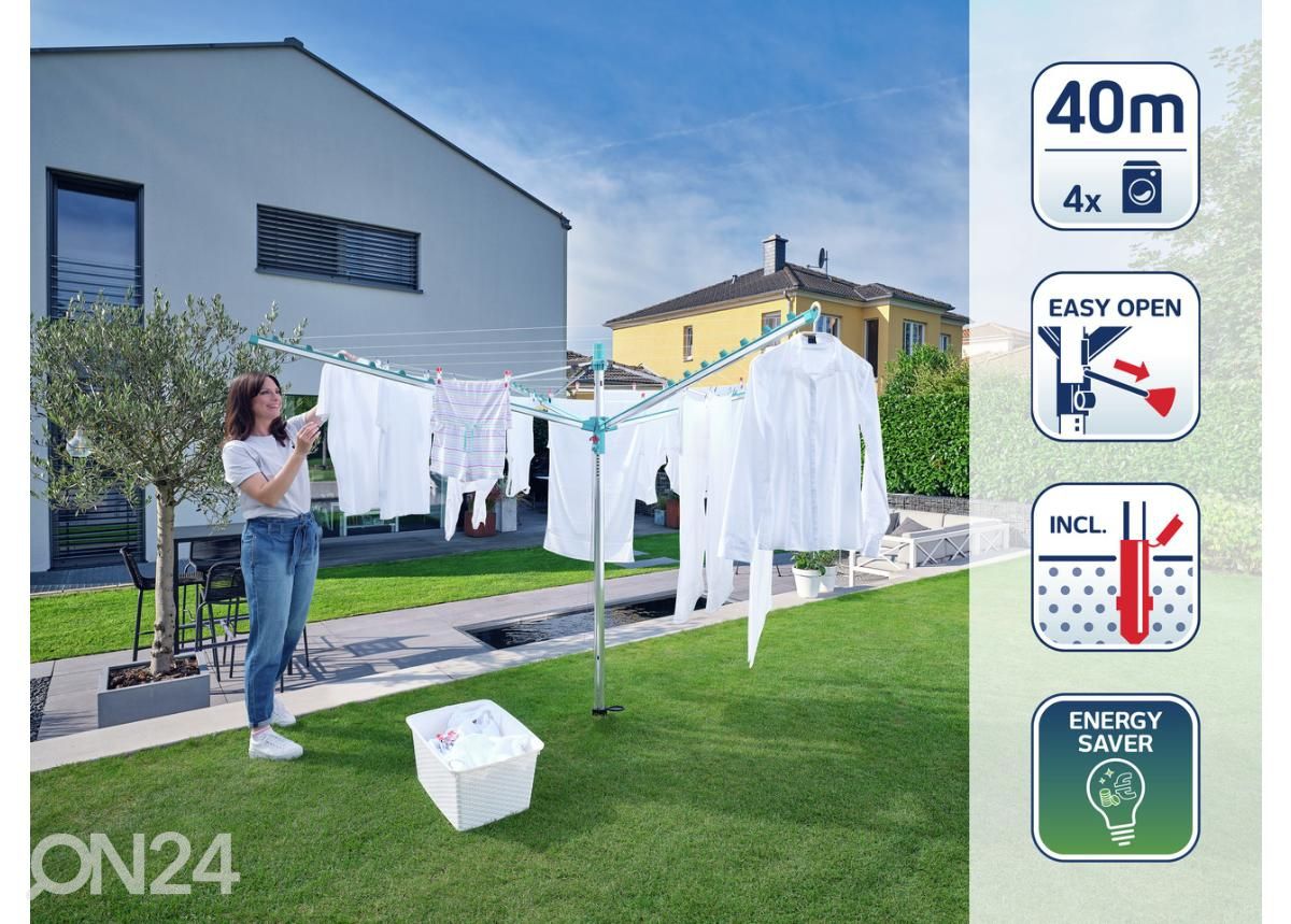 Pesukarussell Leifheit Linomatic 400 Easy suurendatud