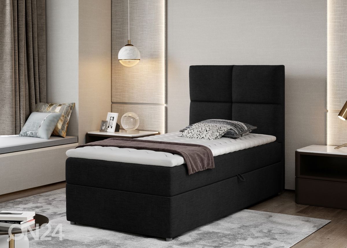 Pesukastiga kontinentaalvoodi 90x200 cm suurendatud