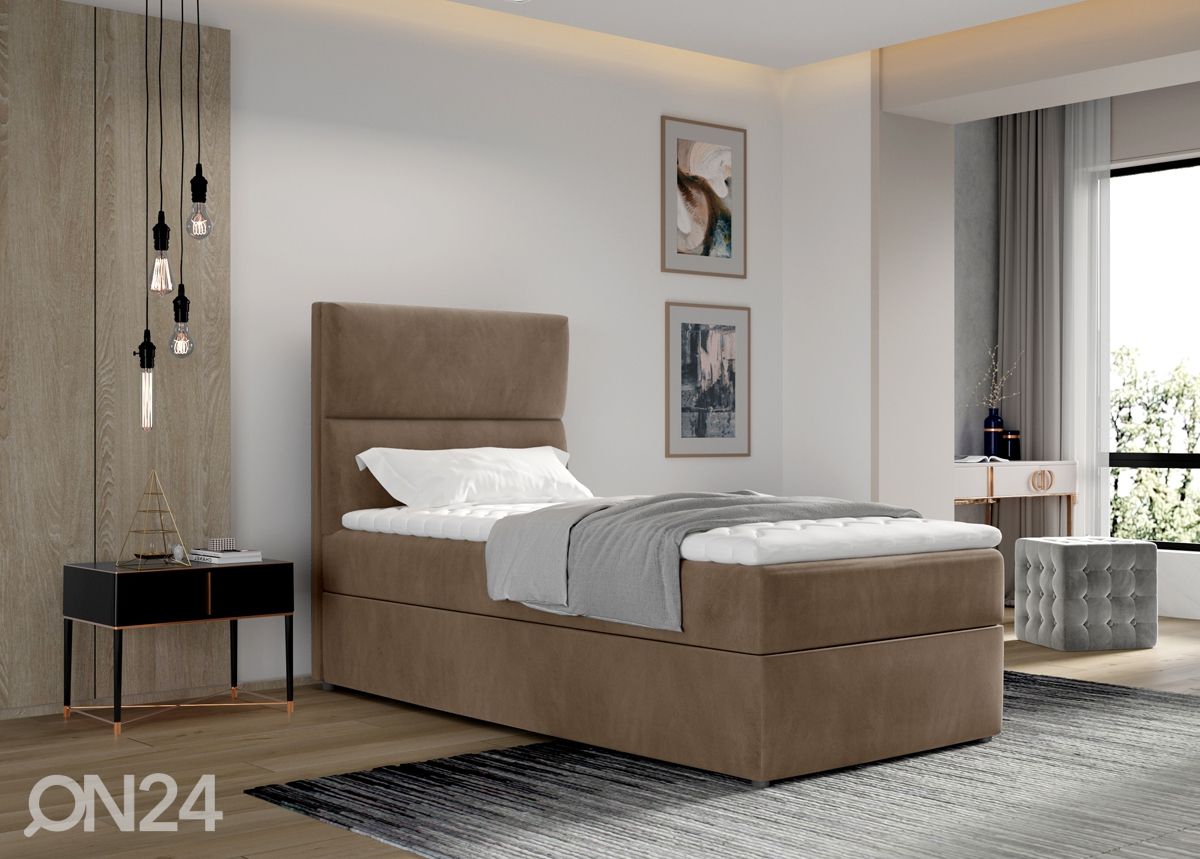 Pesukastiga kontinentaalvoodi 90x200 cm suurendatud