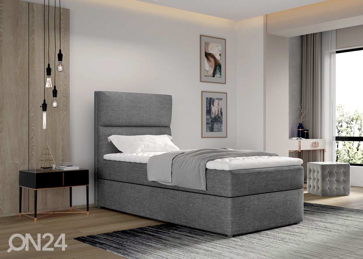 Pesukastiga kontinentaalvoodi 90x200 cm suurendatud