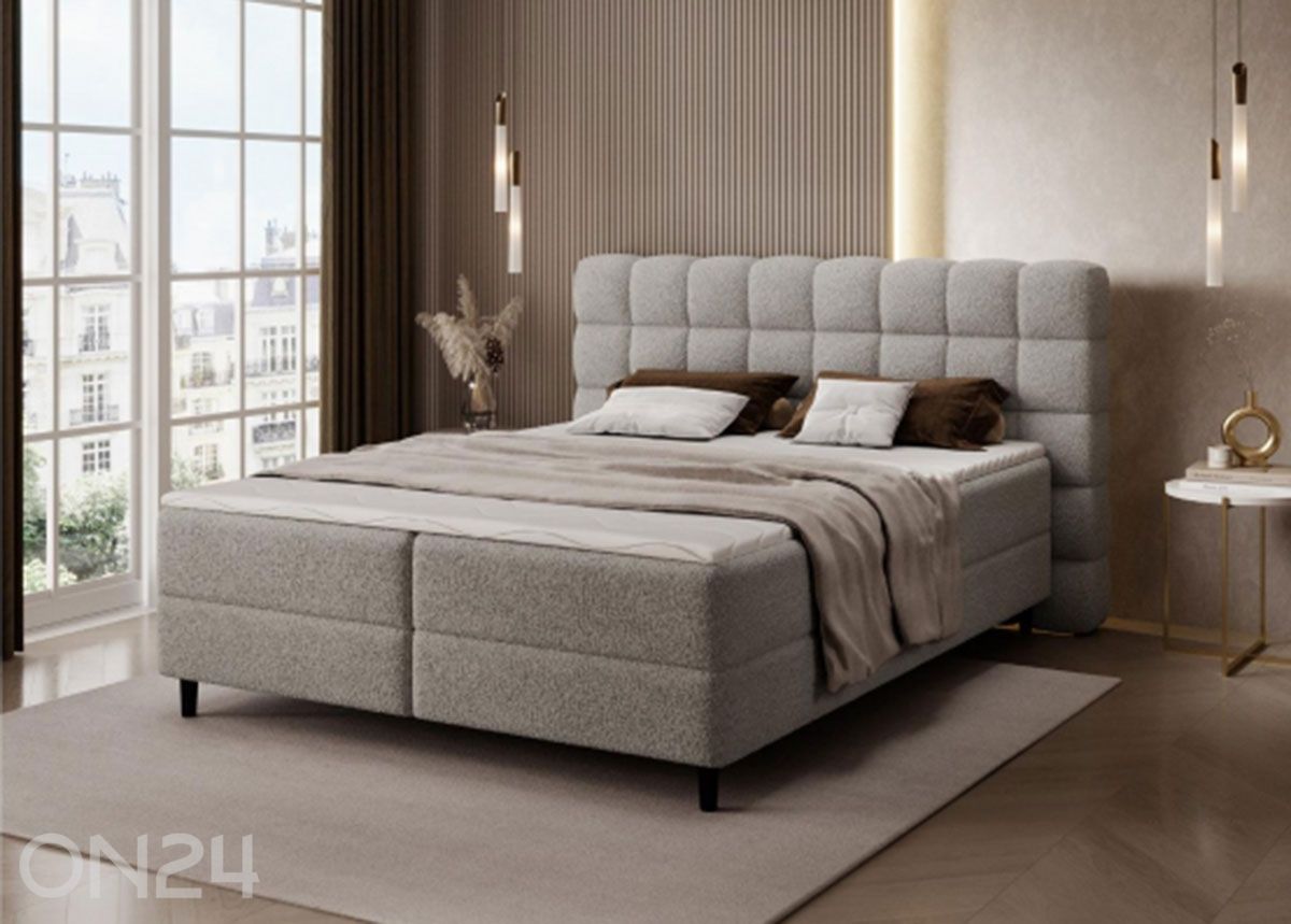 Pesukastiga kontinentaalvoodi Camma 140x200 cm suurendatud