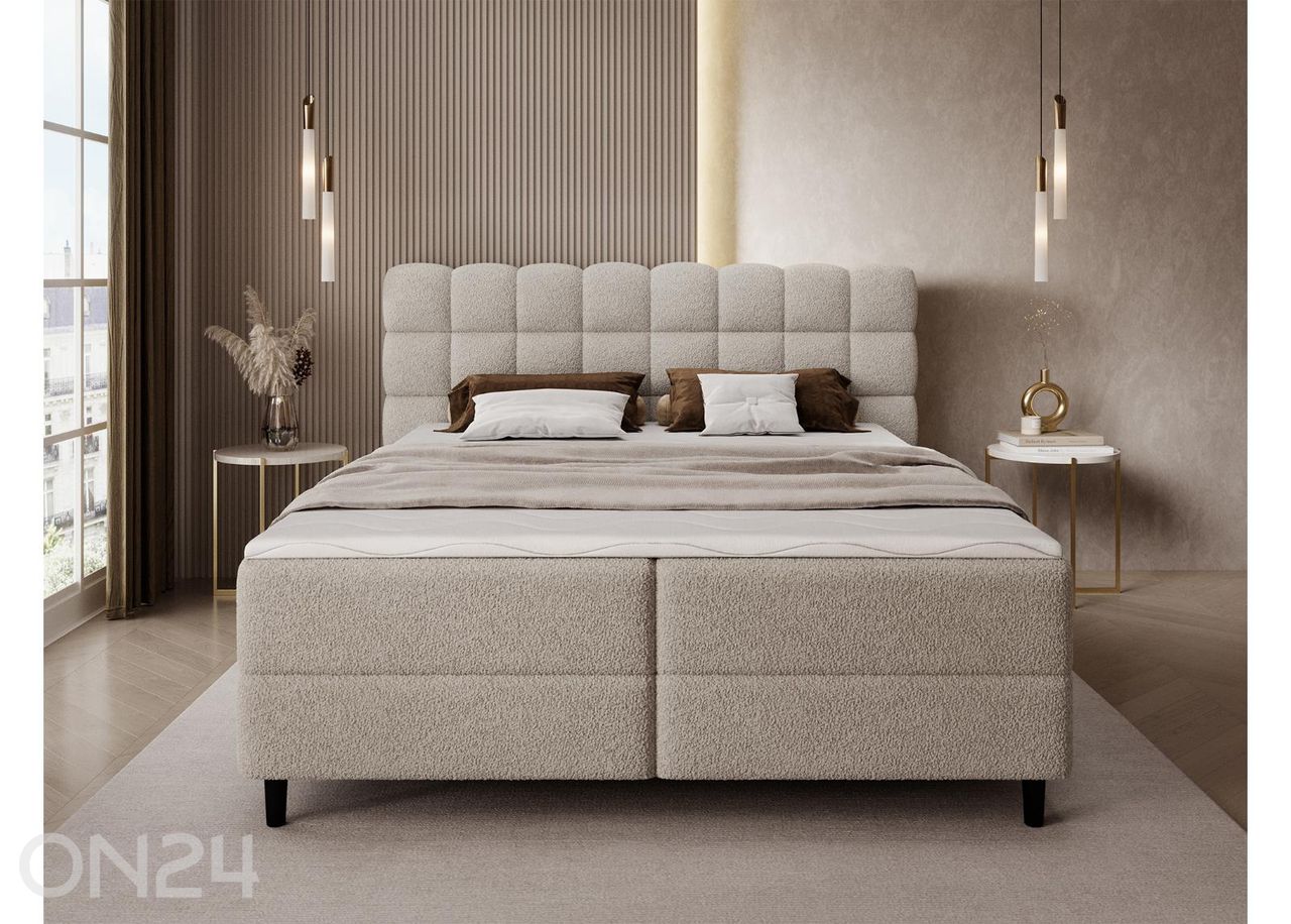 Pesukastiga kontinentaalvoodi Camma 160x200 cm suurendatud