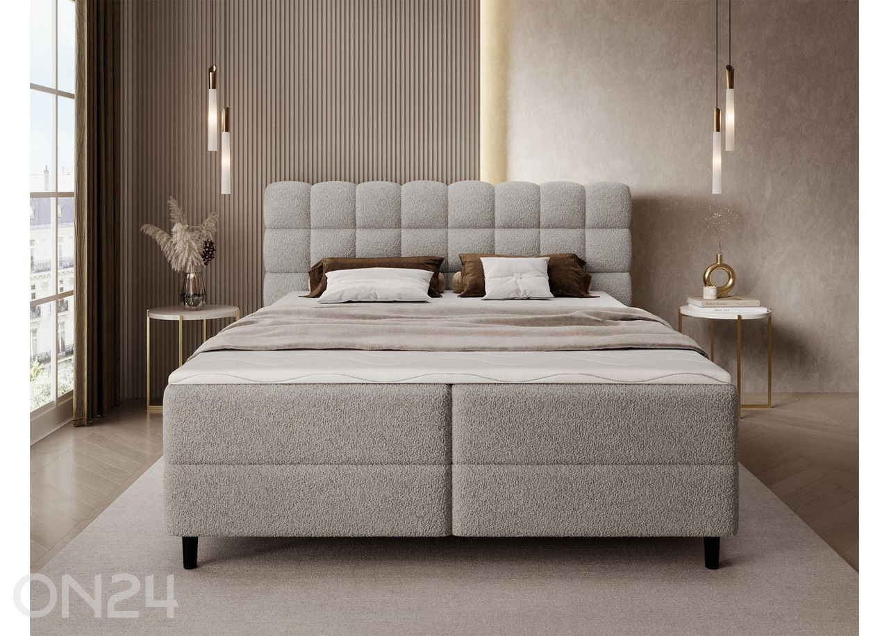 Pesukastiga kontinentaalvoodi Camma 180x200 cm suurendatud