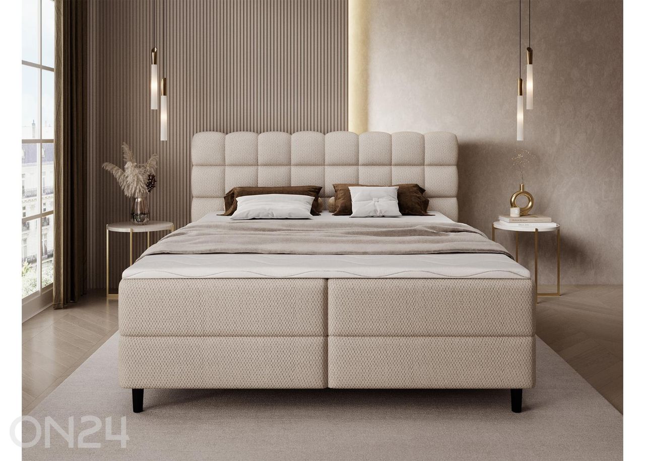 Pesukastiga kontinentaalvoodi Camma 180x200 cm suurendatud