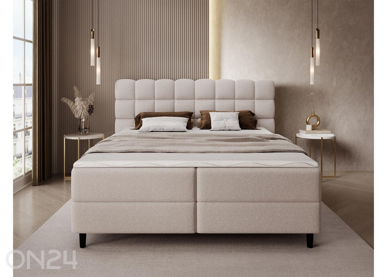 Pesukastiga kontinentaalvoodi Camma 180x200 cm suurendatud