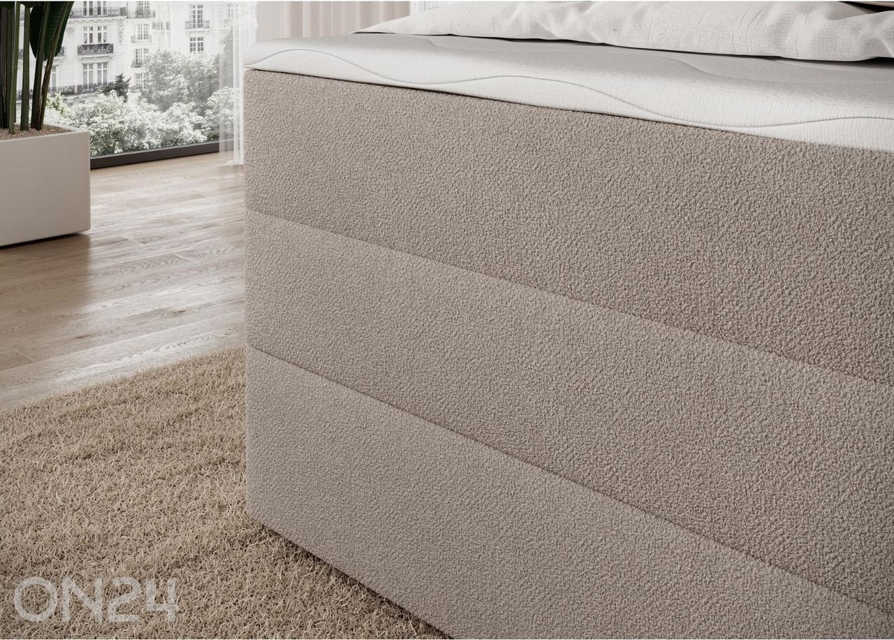 Pesukastiga kontinentaalvoodi Kasped 120x200 cm suurendatud