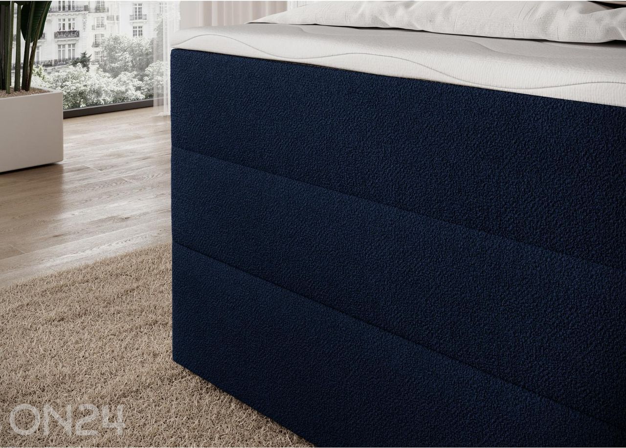 Pesukastiga kontinentaalvoodi Kasped 120x200 cm suurendatud