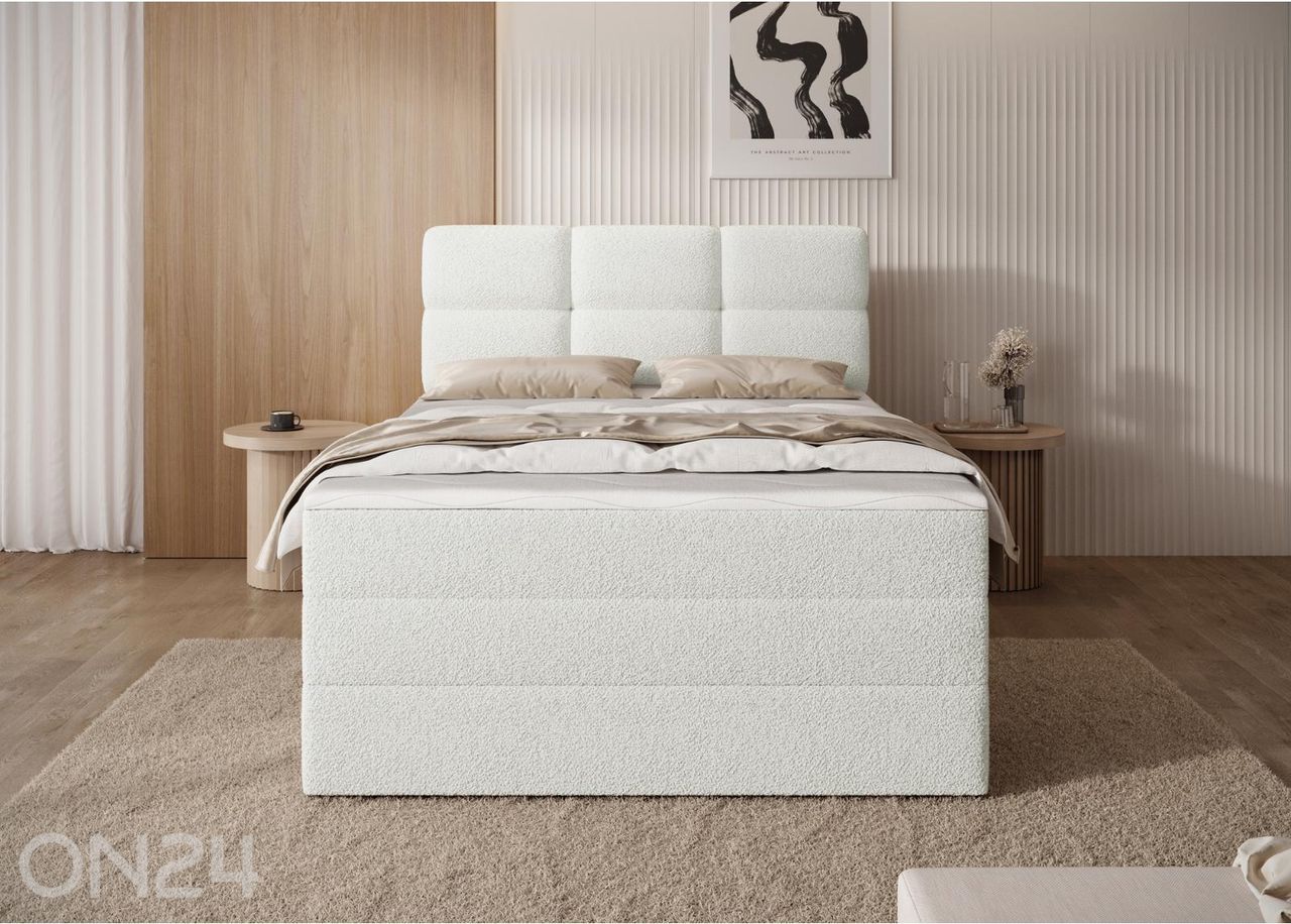 Pesukastiga kontinentaalvoodi Kasped 140x200 cm suurendatud