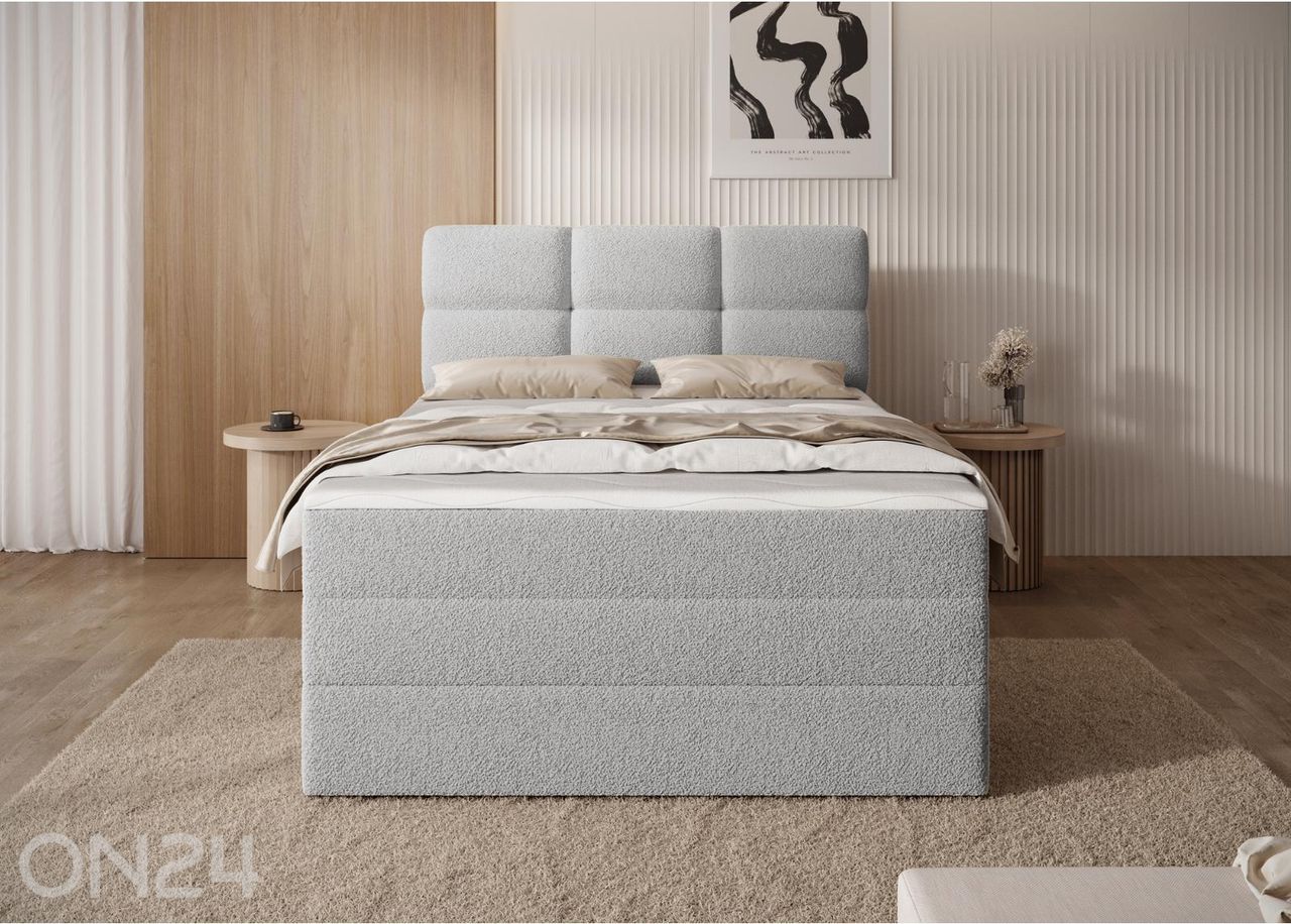 Pesukastiga kontinentaalvoodi Kasped 140x200 cm suurendatud