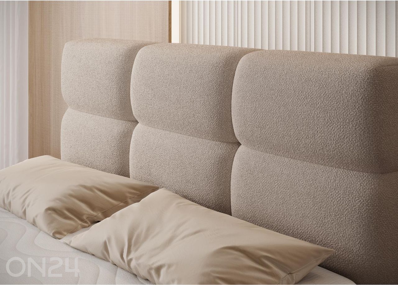 Pesukastiga kontinentaalvoodi Kasped 140x200 cm suurendatud