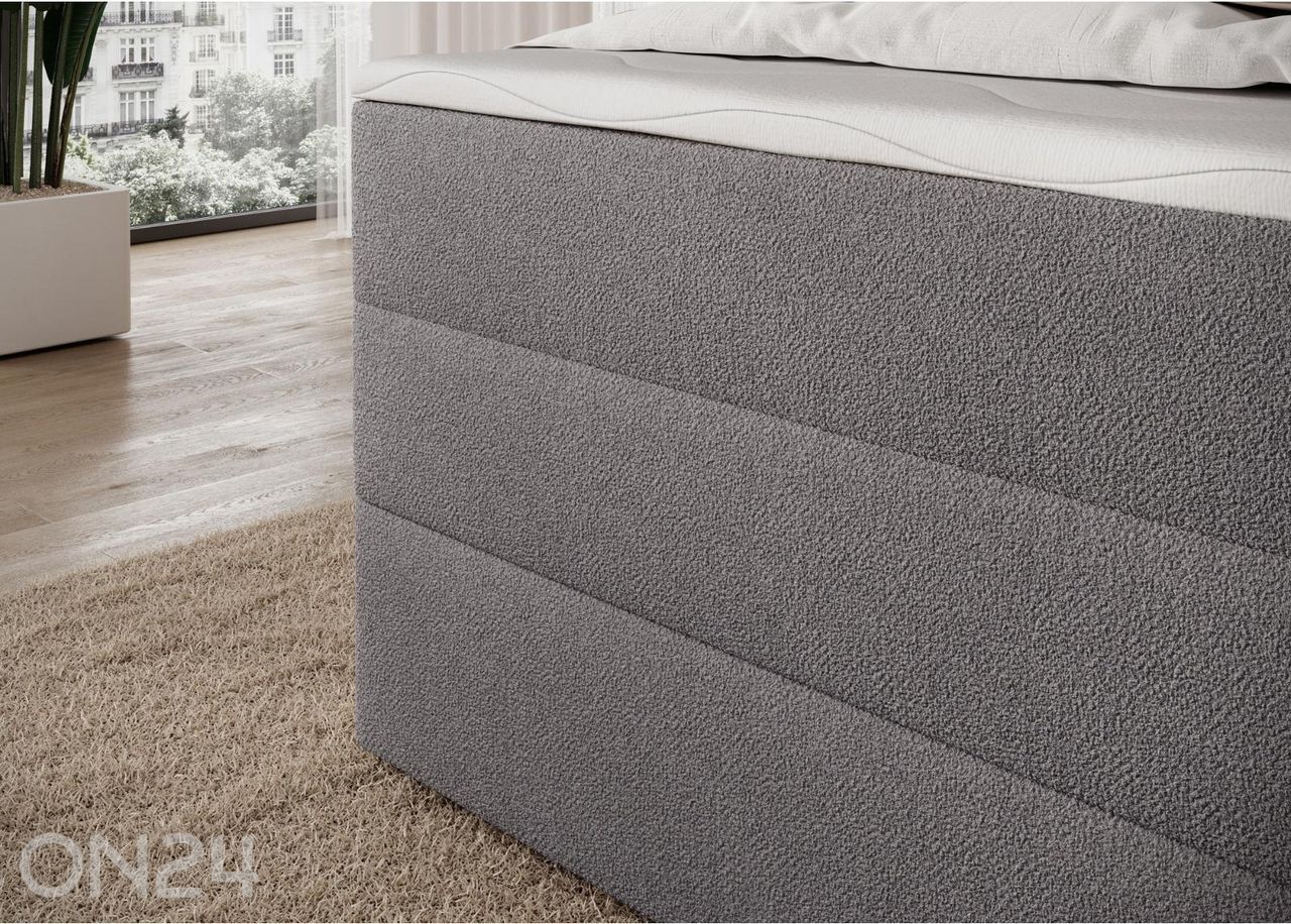 Pesukastiga kontinentaalvoodi Kasped 140x200 cm suurendatud