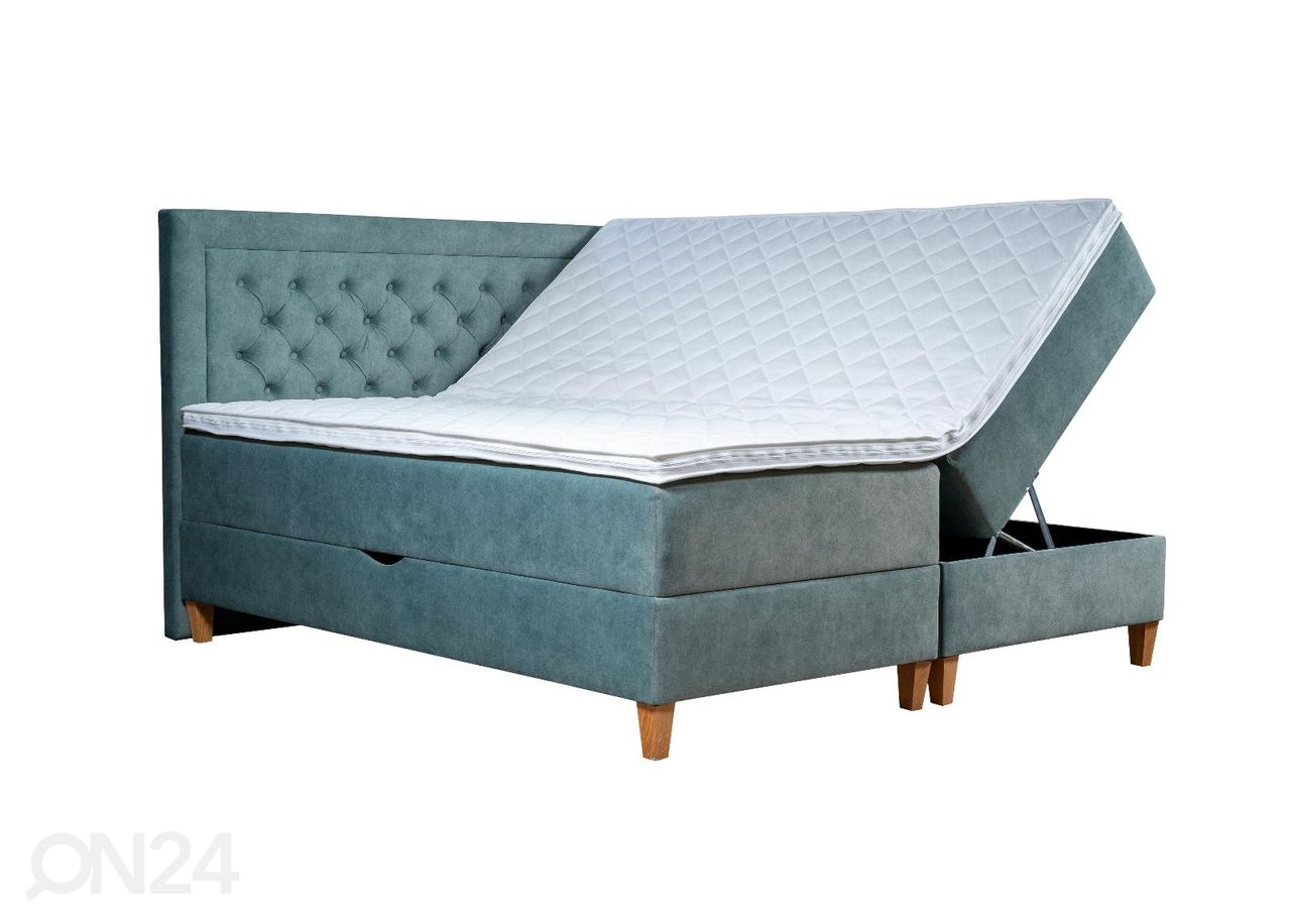 Pesukastiga kontinentaalvoodi Marleen 200x210cm suurendatud
