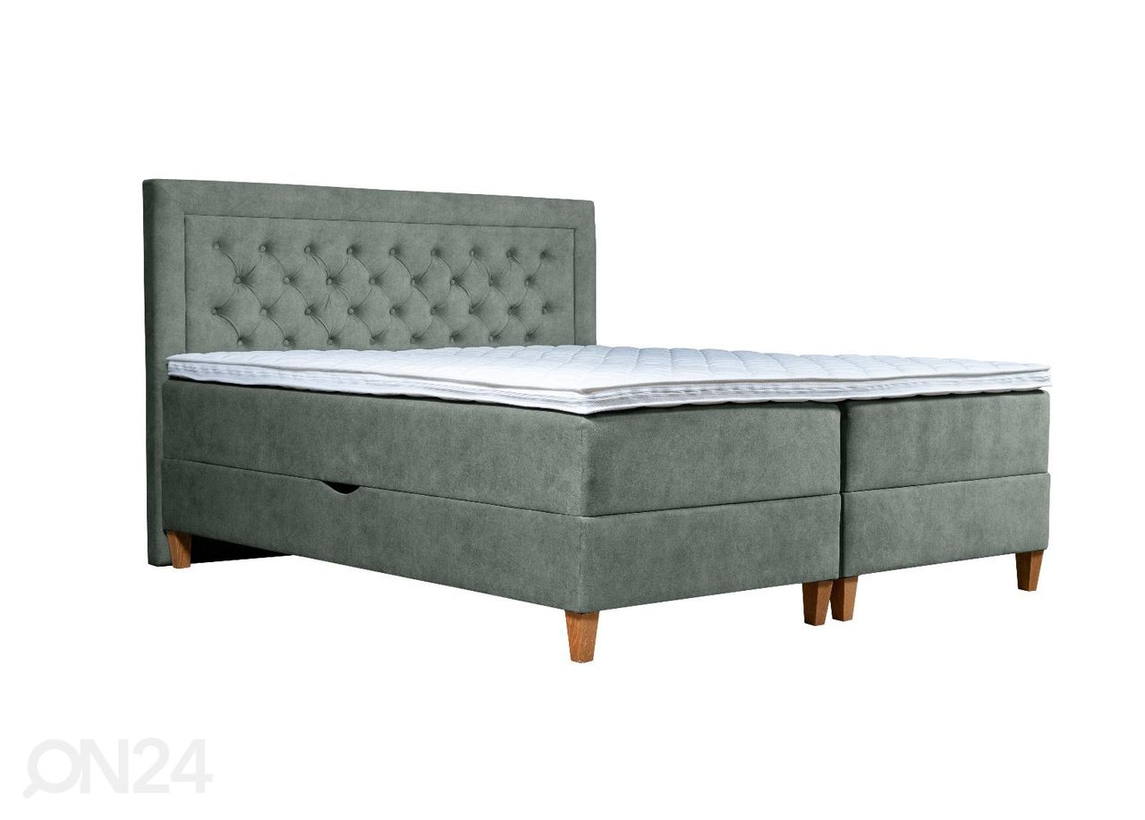 Pesukastiga kontinentaalvoodi Marleen 200x210cm suurendatud