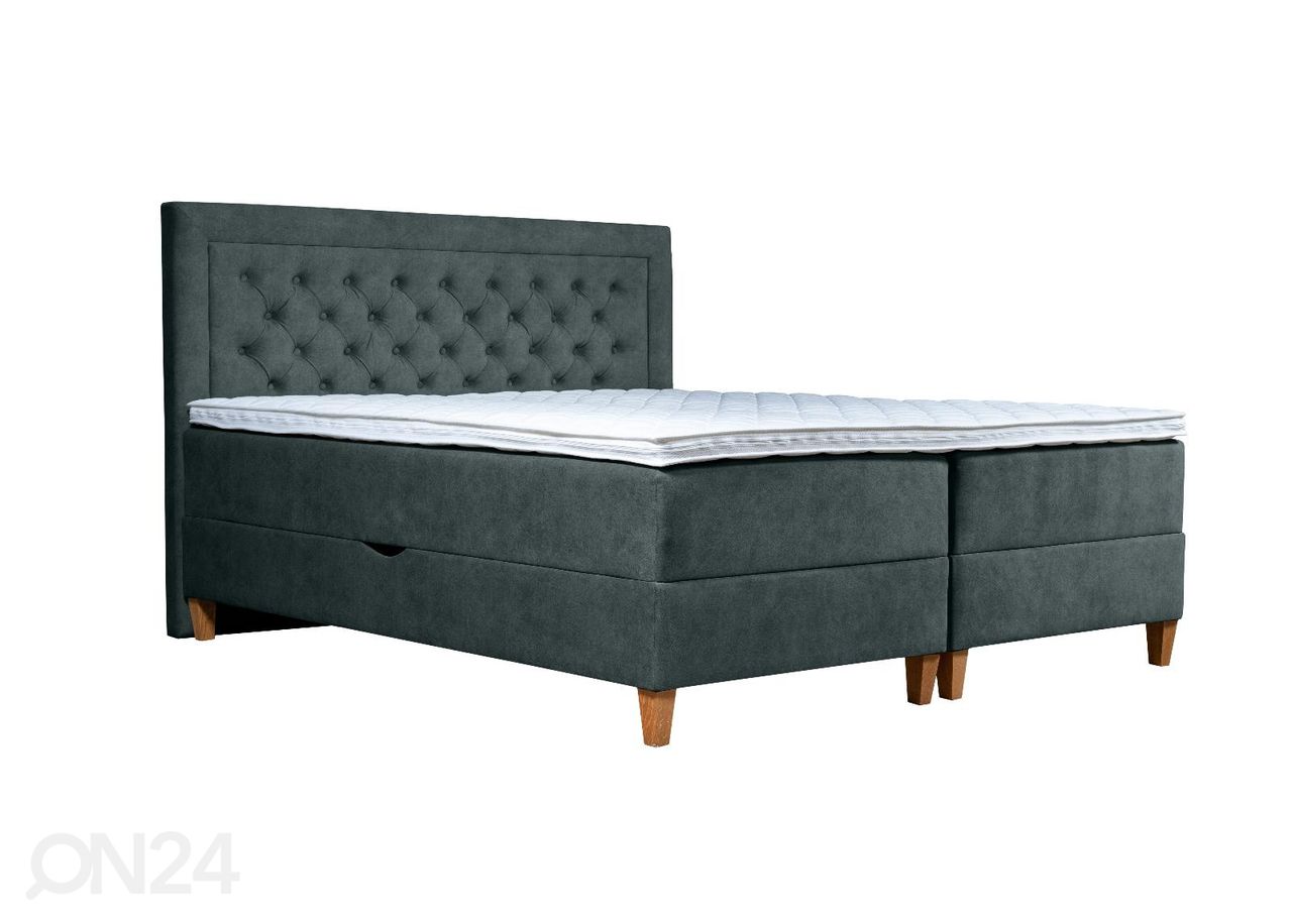 Pesukastiga kontinentaalvoodi Marleen 200x210cm suurendatud