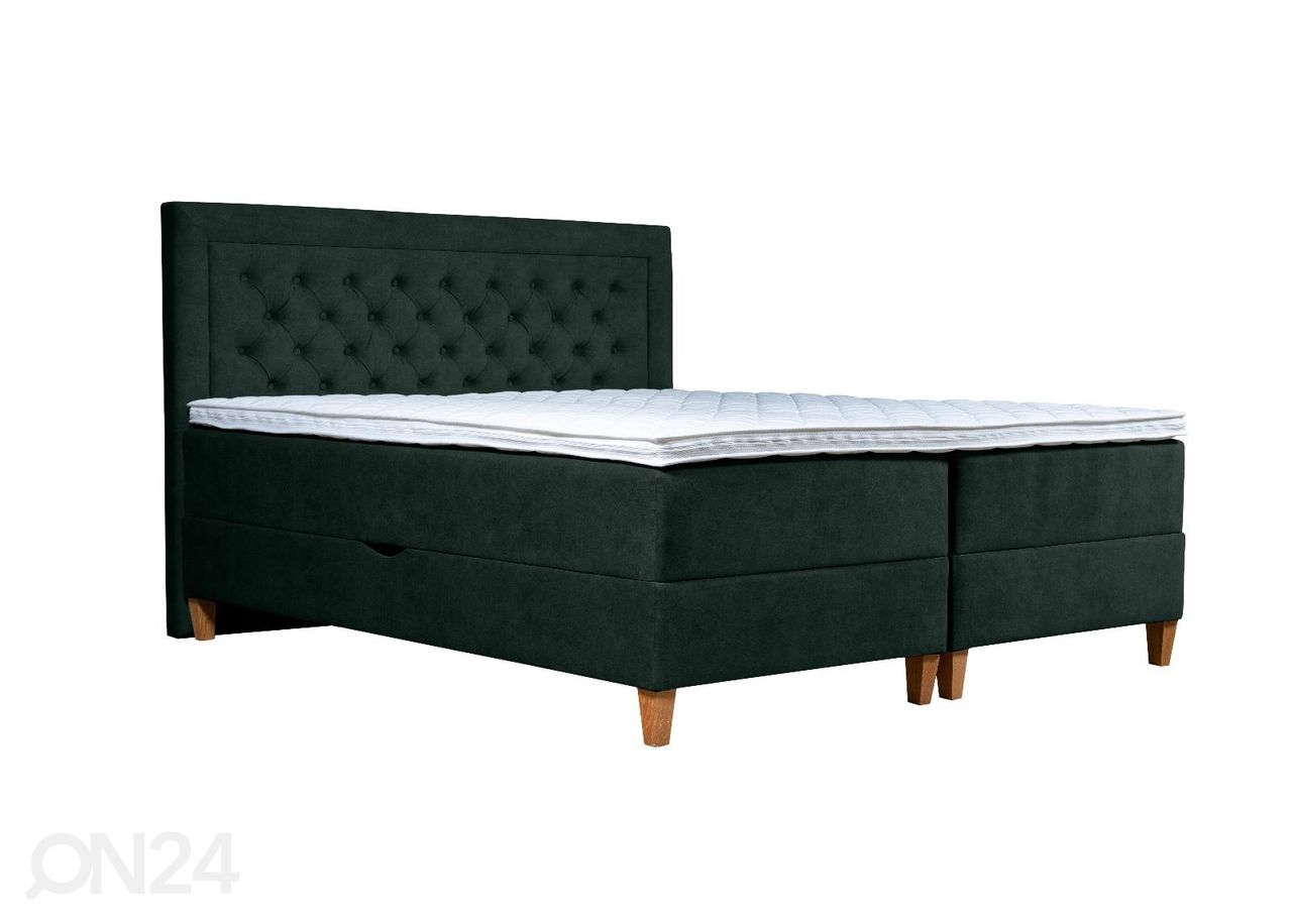 Pesukastiga kontinentaalvoodi Marleen 200x210cm suurendatud