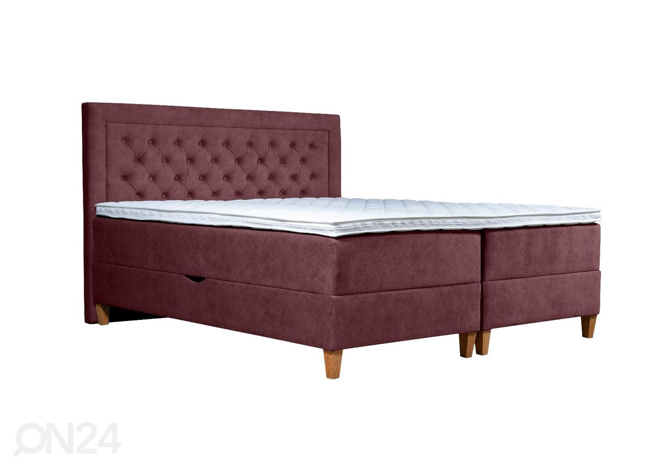 Pesukastiga kontinentaalvoodi Marleen 200x210cm suurendatud