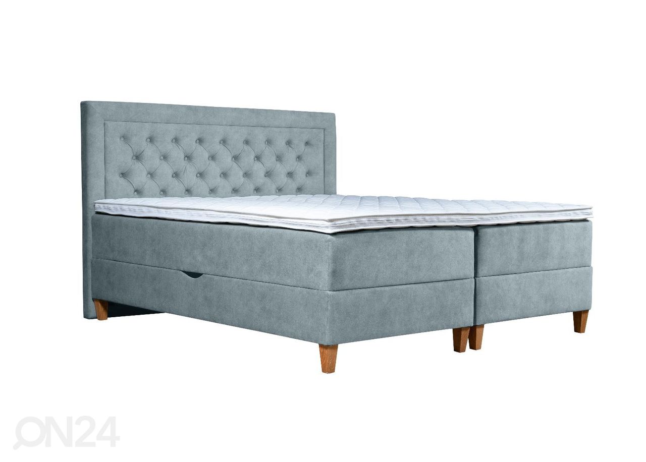 Pesukastiga kontinentaalvoodi Marleen 200x210cm suurendatud
