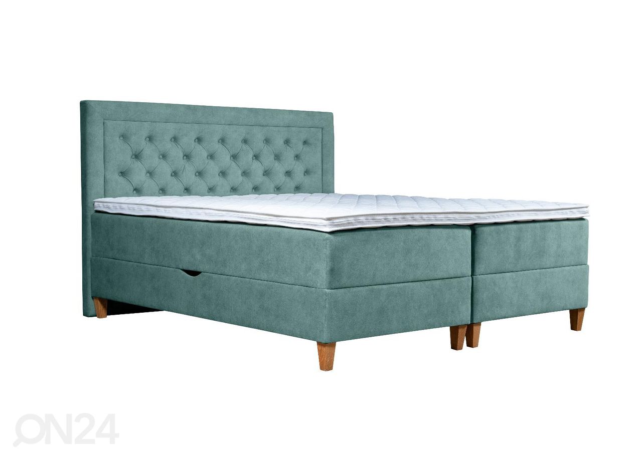 Pesukastiga kontinentaalvoodi Marleen 200x210cm suurendatud