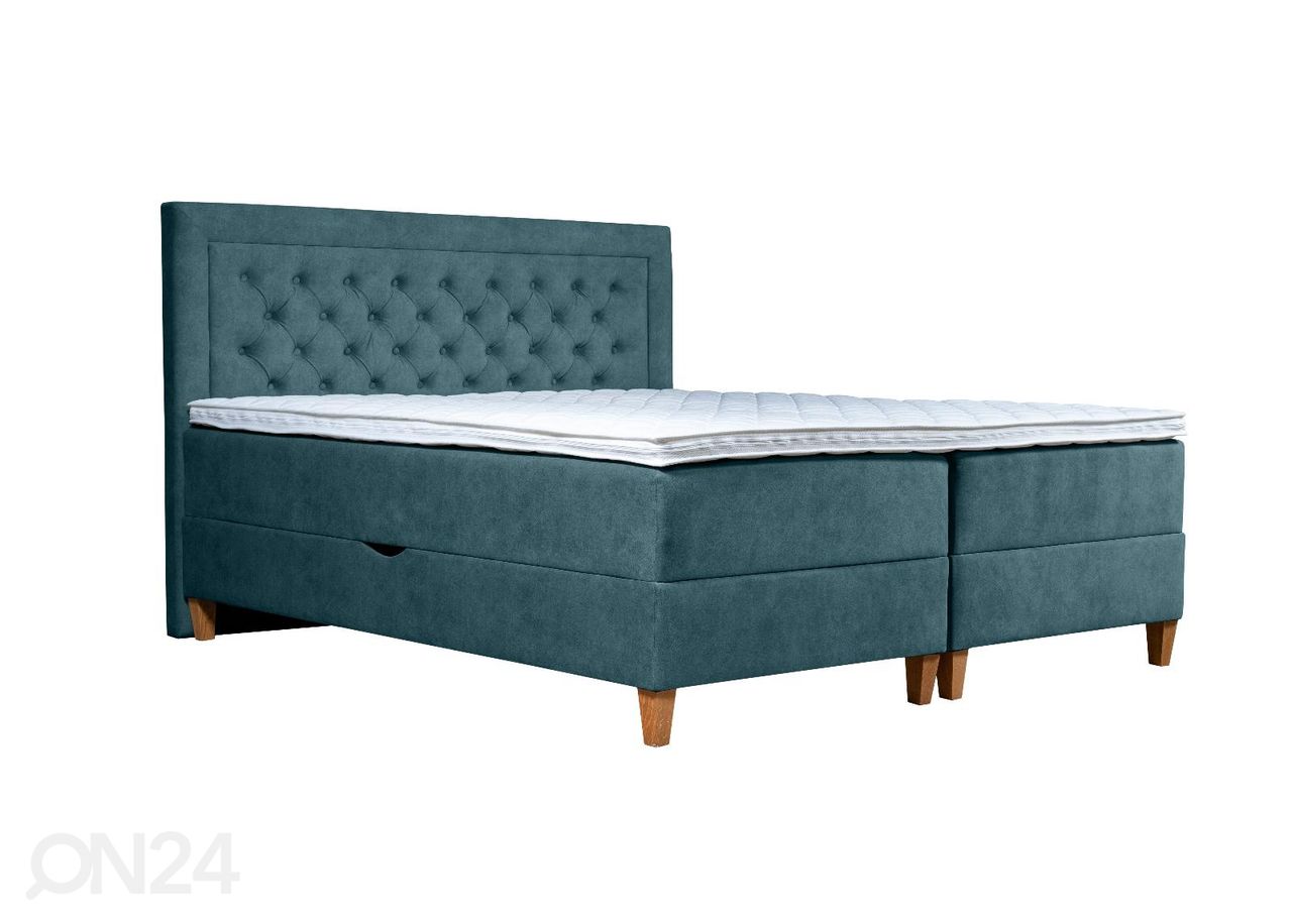 Pesukastiga kontinentaalvoodi Marleen 200x210cm suurendatud