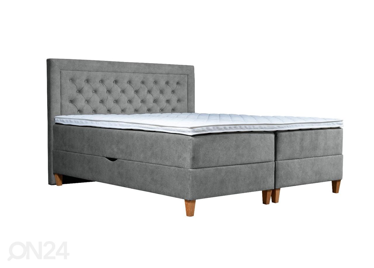 Pesukastiga kontinentaalvoodi Marleen 200x210cm suurendatud