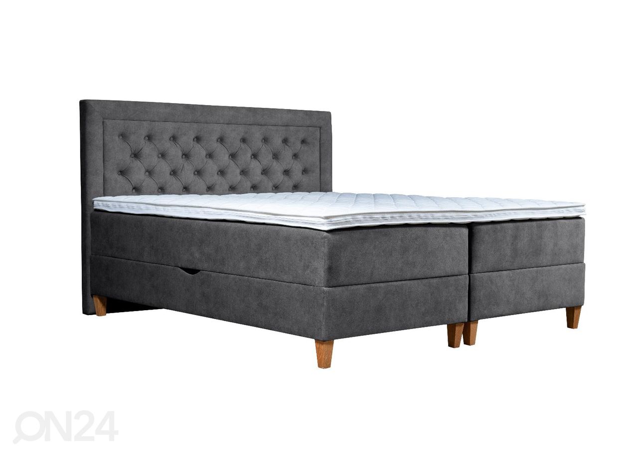 Pesukastiga kontinentaalvoodi Marleen 200x210cm suurendatud