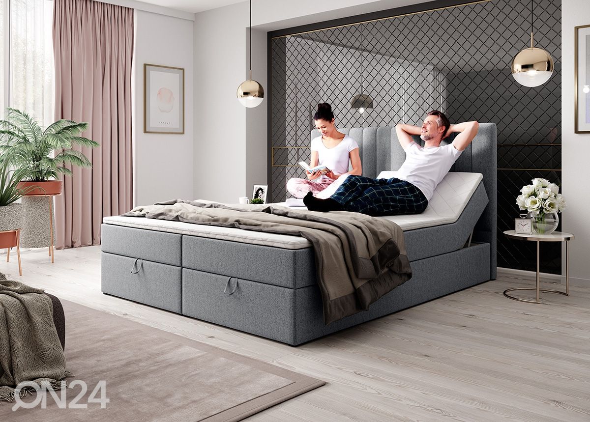 Pesukastiga kontinentaalvoodi RELAX 180x200 cm suurendatud