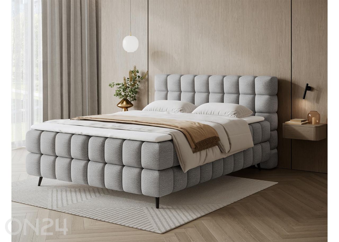 Pesukastiga kontinentaalvoodi Sabeno 160x200 cm suurendatud