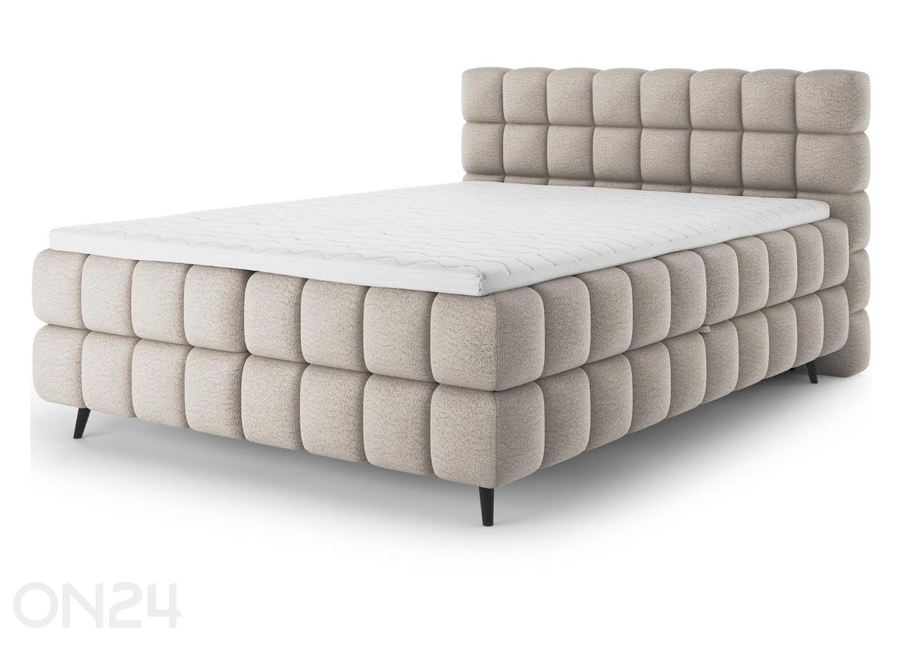 Pesukastiga kontinentaalvoodi Sabeno 160x200 cm suurendatud