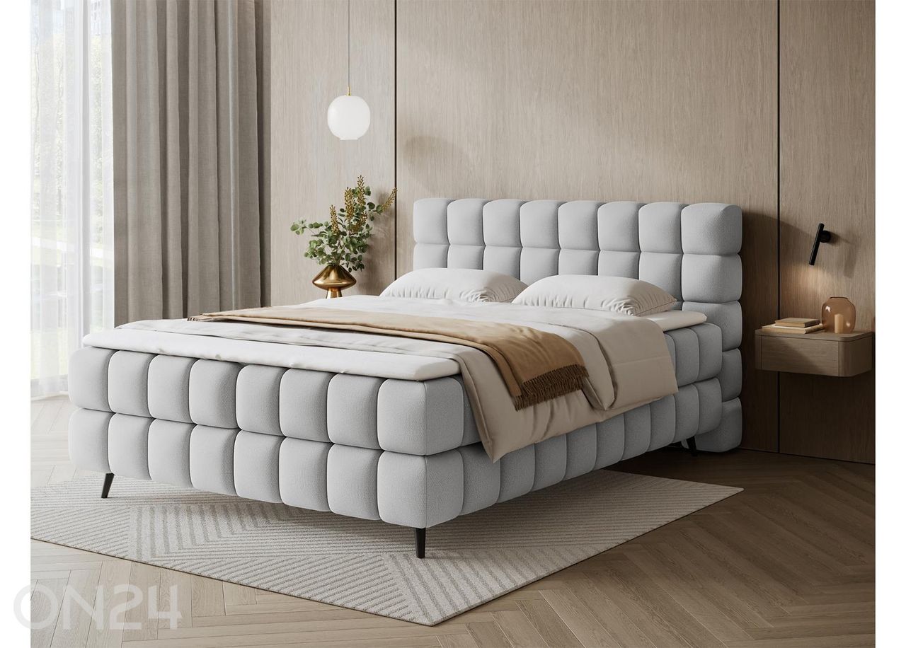 Pesukastiga kontinentaalvoodi Sabeno 160x200 cm suurendatud