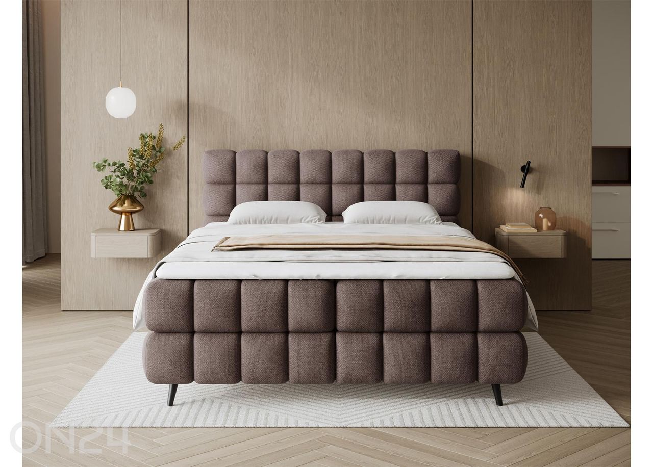 Pesukastiga kontinentaalvoodi Sabeno 160x200 cm suurendatud